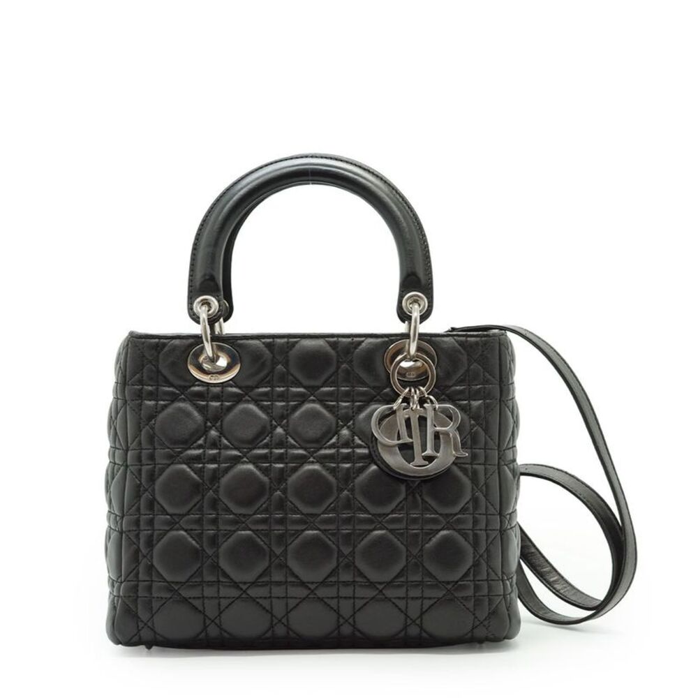 Dior Leather Handbag Lady Dior